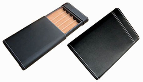 Leather Cigar Case...5 Ct.